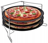 Súprava 3 plechov na pečenie na PIZZU + Súprava STOJANOV Súprava 3 plechov na pečenie na PIZZU + Súprava STOJANOV