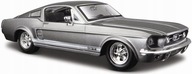Ford MUSTANG GT 1967 1:24 sivý model Maisto 31260 Ford MUSTANG GT 1967 1:24 sivý model Maisto 31260