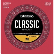 Struny D'Addario EJ27N pre 3/4 klasickú gitaru Struny D'Addario EJ27N pre 3/4 klasickú gitaru