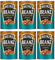 HEINZ 6x BAKED BEANZ BARBEQUE Fazuľa v paradajkovej omáčke HEINZ 6x BAKED BEANZ BARBEQUE Fazuľa v paradajkovej omáčke