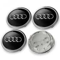 4 kryty kolies AUDI 69 mm ČIERNA 4 kryty kolies AUDI 69 mm ČIERNA