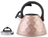 Tradičná oceľová rýchlovarná kanvica Rosa 3 L ružová Berretti BR7634 Tradičná oceľová rýchlovarná kanvica Rosa 3 L ružová Berretti BR7634
