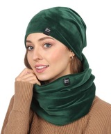 Fľaša Módna súprava velúrových klobúkov Snood Fľaša Módna súprava velúrových klobúkov Snood
