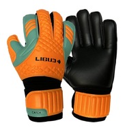 Oranžovo-zelené brankárske rukavice Ligue Catch, veľkosť 6
