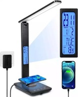 STOLNÁ LAMPA LED LAMPA INDUKTÍVNA NABÍJAČKA RÝCHLE NABÍJANIE 10W HODINOVÝ ALARM STOLNÁ LAMPA LED LAMPA INDUKTÍVNA NABÍJAČKA RÝCHLE NABÍJANIE 10W HODINOVÝ ALARM