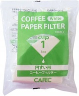 Kónický papierový filter na kávu biely pohár1 100ks