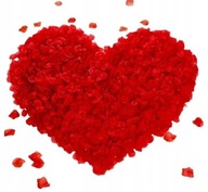 500 kusov Svadobná dekorácia lupeňov ruží na Valentína červená ako darček 500 kusov Svadobná dekorácia lupeňov ruží na Valentína červená ako darček