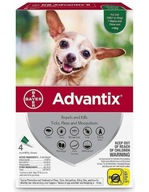 Bayer Advantix na kliešte blchy 4x0,4 psov do 4kg Bayer Advantix na kliešte blchy 4x0,4 psov do 4kg