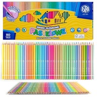 Pastelové ceruzky 50 farieb XXL ASTRA