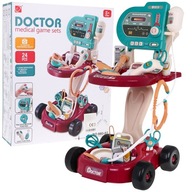 Lekárska súprava pre deti Kardiológ Ortopéd RTG lekársky vozík 660-87