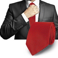 Elegantná klasická červená pánska kravata