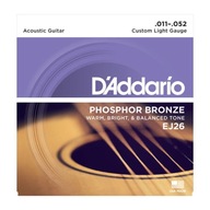 Struny pre akustickú gitaru D'Addario EJ26 11-52 Struny pre akustickú gitaru D'Addario EJ26 11-52
