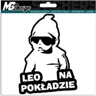 Samolepka LEV V AUTE AUTO 18x14 farba Samolepka LEV V AUTE AUTO 18x14 farba