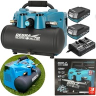 Bezolejový KOMPRESOR DEDRA SAS + VŠETKÝ KOMPRESOR 18V 2xAku 2Ah 8bar nádrž 6L Bezolejový KOMPRESOR DEDRA SAS + VŠETKÝ KOMPRESOR 18V 2xAku 2Ah 8bar nádrž 6L