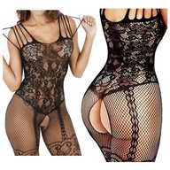 BODYSTOCKING otvorené body JUMPER s otvorom DÁMSKE SPODNÉ PRÁDLO, ČIERNA BODYSTOCKING otvorené body JUMPER s otvorom DÁMSKE SPODNÉ PRÁDLO, ČIERNA