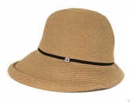 Dámsky slamený plážový klobúk, elegantné leto