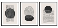 OBRAZOVÝ PLAGÁT V RÁME Boho Triptych P2124 OBRAZOVÝ PLAGÁT V RÁME Boho Triptych P2124