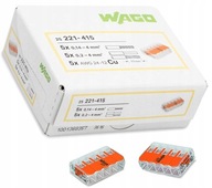 WAGO rýchlospojka 221-415 5 x 0,14 - 4mm² 25ks WAGO rýchlospojka 221-415 5 x 0,14 - 4mm² 25ks