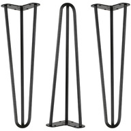 Kovové nohy stola 40 cm čierne nábytkové nohy 3 ks súprava nôh hgdeco Kovové nohy stola 40 cm čierne nábytkové nohy 3 ks súprava nôh hgdeco