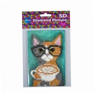 Diamantová mozaika s stojanom - Cat 10x15 Diamantová mozaika s stojanom - Cat 10x15
