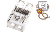 Rýchlospojka 2x 0,5-2,5mm2 2273-202 /100ks/ Rýchlospojka 2x 0,5-2,5mm2 2273-202 /100ks/
