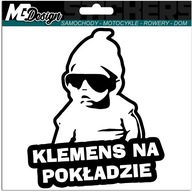 Samolepka CLEMEN IN THE CAR AUTO 18x14 farba Samolepka CLEMEN IN THE CAR AUTO 18x14 farba