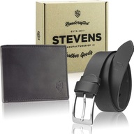 STEVENS DARČEKOVÝ SET Pánsky kožený opasok na peňaženku STEVENS DARČEKOVÝ SET Pánsky kožený opasok na peňaženku