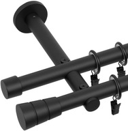 DVOJCLONOVÁ tyč ČIERNO BIELE MAT 19+19mm / 200cm