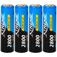 4ks XTREME Ni-MH AA R6 BATÉRIA 1,2V 2800mAh 4ks XTREME Ni-MH AA R6 BATÉRIA 1,2V 2800mAh