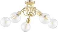 Zlaté stropné svietidlo Luster Edison Led žiarovky Zlaté stropné svietidlo Luster Edison Led žiarovky