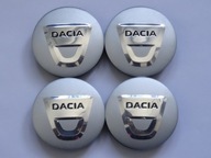 4x Krytky emblémov na ráfiky DACIA 56mm strieborné 4x Krytky emblémov na ráfiky DACIA 56mm strieborné