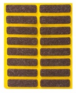 Samolepiace plstené podložky hnedé 10x40 16 ks Samolepiace plstené podložky hnedé 10x40 16 ks