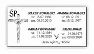 Náhrobná tabuľa Náhrobná tabuľa gravírovaná 90x45 Náhrobná tabuľa Náhrobná tabuľa gravírovaná 90x45