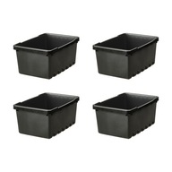 4 ks UPPSNOFSAD Nádoba - čierna 25x17x12 cm/3,5l 4 ks UPPSNOFSAD Nádoba - čierna 25x17x12 cm/3,5l