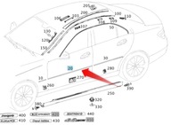 BOČNÁ CHROMOVÁ LIŠKA MERCEDES C CLASS W204 PP DVERE BOČNÁ CHROMOVÁ LIŠKA MERCEDES C CLASS W204 PP DVERE