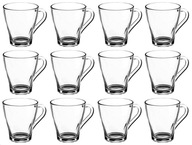 12x Pohár s uškom, sklenený hrnček LILI, 250 ml 12x Pohár s uškom, sklenený hrnček LILI, 250 ml