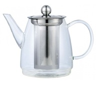 SKLENENÝ ČAJOVÝ NÁPLŇ NA BYLINKY Džbán MALÝ 0,6L + OCEĽOVÝ FILTER SKLENENÝ ČAJOVÝ NÁPLŇ NA BYLINKY Džbán MALÝ 0,6L + OCEĽOVÝ FILTER