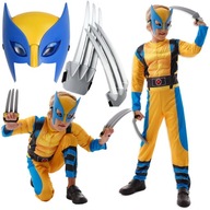 WOLVERINE DISKUSNÝ OUTFIT OSVETLENIE MASKA CPARY NA KARNEVALOVÝ PLES 134/140 WOLVERINE DISKUSNÝ OUTFIT OSVETLENIE MASKA CPARY NA KARNEVALOVÝ PLES 134/140