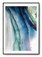 Plagát r 40x50 cm Marble Texture Blue Navy Blue Ni Plagát r 40x50 cm Marble Texture Blue Navy Blue Ni