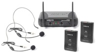 Bezdrôtový mikrofón HEADSET 2 ks VHF+ stanica