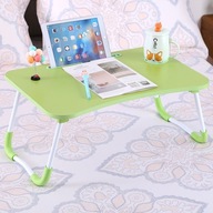 Skladací raňajkový stolík na notebook - zelený