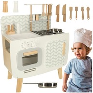 Drevená retro MDF XXL LULILO kuchyňa + doplnky Drevená retro MDF XXL LULILO kuchyňa + doplnky