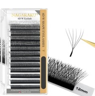 Nagaraku 6D mihalnice W-shape Mix C, 0,07, 8-15 mm