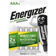 4x ENERGIZER Univerzálne batérie AAA R03 500mAh