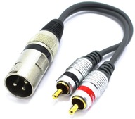 ADAPTÉR ADAPTÉR SAMSKÁ XLR ZÁSTRČKA 3 KOLÍK NA 2X RCA ZÁSTRČKU VITALCO ADAPTÉR ADAPTÉR SAMSKÁ XLR ZÁSTRČKA 3 KOLÍK NA 2X RCA ZÁSTRČKU VITALCO