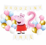 SADA BALÓNOV 2. narodeniny MENO PEPPA PASTEL PINK SADA BALÓNOV 2. narodeniny MENO PEPPA PASTEL PINK