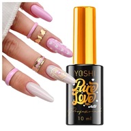 Yoshi Top With Pure Love Effect 10ml Biele srdce biely top s ozdobami Yoshi Top With Pure Love Effect 10ml Biele srdce biely top s ozdobami