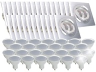 26x Sada svietidla s GU10 3,5W LED žiarovkou + objímka