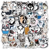HUSKY MIX DOG VODEODOLNÉ NÁLEPKY SET 50 ks HUSKY MIX DOG VODEODOLNÉ NÁLEPKY SET 50 ks