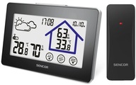 SENCOR Digitálna LCD meteostanica, predpovedné hodiny